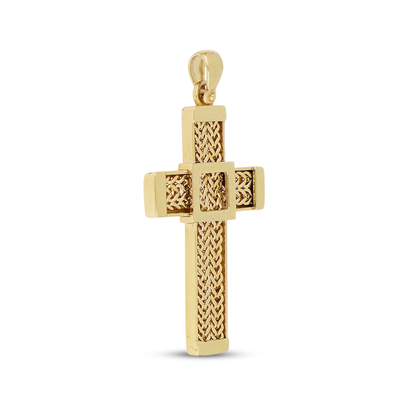 Main Image 2 of Franco Cross Charm 10K Yellow Gold