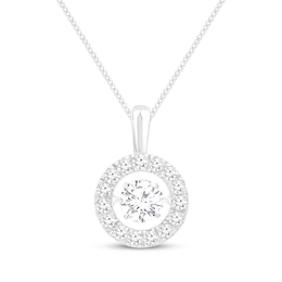 Unstoppable Love Lab-Grown Diamond Necklace 1-1/2 ct tw 10K White Gold 19&quot;