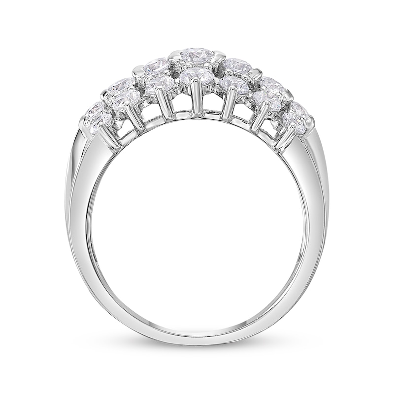 Lab-Created Diamonds by KAY Multi-Row Fashion Ring 2 ct tw 10K White Gold