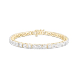 Lab-Created Diamonds by KAY Tennis Bracelet 7 ct tw 10K Yellow Gold 7.25&quot;