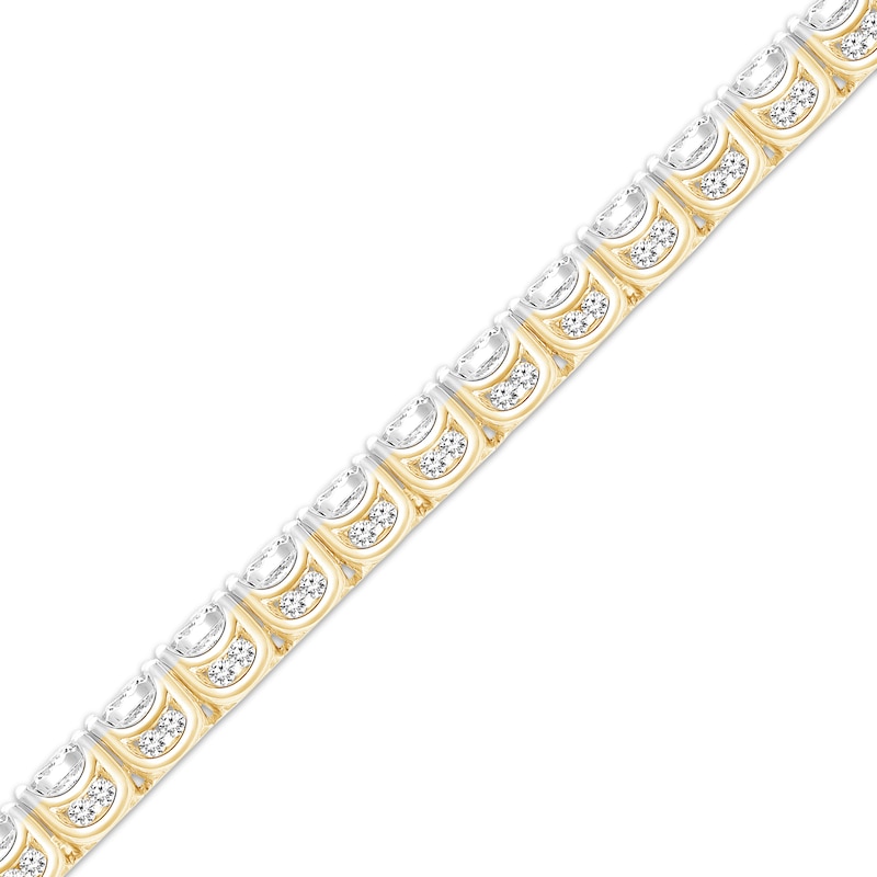 Lab-Grown Diamonds by KAY Tennis Bracelet 7 ct tw 10K Yellow Gold 7.25"