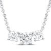 Thumbnail Image 1 of Memories Moments Magic Lab-Grown Diamonds by KAY Three-Stone Necklace 1-1/2 ct tw 14K White Gold 18&quot;