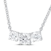 Thumbnail Image 2 of Memories Moments Magic Lab-Grown Diamonds by KAY Three-Stone Necklace 1-1/2 ct tw 14K White Gold 18&quot;