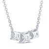 Thumbnail Image 2 of Memories Moments Magic Lab-Created Diamonds by KAY Three-Stone Necklace 1-1/2 ct tw 14K White Gold 18"