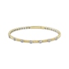 Thumbnail Image 1 of Threads of Love Multi-Diamond Twist Flex Bangle 1/3 ct tw 10K Yellow Gold