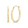 Thumbnail Image 2 of Polished & Rope Twist Hoop Earrings Gift Set 14K Yellow Gold