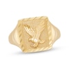 Thumbnail Image 1 of Men's Textured Eagle Ring 10K Yellow Gold