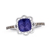 Thumbnail Image 1 of Le Vian Cushion-Cut Tanzanite Ring 1/6 ct tw Diamonds 14K Vanilla Gold