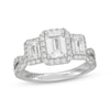 Thumbnail Image 1 of Neil Lane Artistry Emerald-Cut Lab-Grown Diamond Three-Stone Engagement Ring 2-1/3 ct tw 14K White Gold