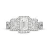 Thumbnail Image 3 of Neil Lane Artistry Emerald-Cut Lab-Grown Diamond Three-Stone Engagement Ring 2-1/3 ct tw 14K White Gold