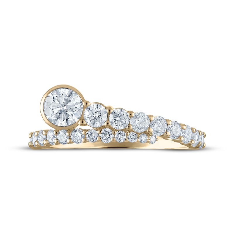 Main Image 3 of Milestones Diamond Bypass Anniversary Ring 1 ct tw 14K Yellow Gold