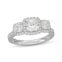 Neil Lane Artistry Cushion-Cut Lab-Grown Diamond Engagement Ring 2-1/4 ct tw 14K White Gold