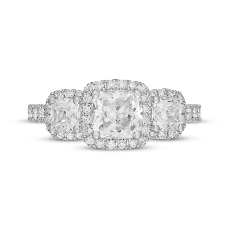 Main Image 3 of Neil Lane Artistry Cushion-Cut Lab-Grown Diamond Engagement Ring 2-1/4 ct tw 14K White Gold