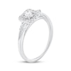 Thumbnail Image 2 of Round-Cut Diamond Cushion Halo Engagement Ring 1/4 ct tw 10K White Gold