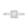 Thumbnail Image 3 of Round-Cut Diamond Cushion Halo Engagement Ring 1/4 ct tw 10K White Gold