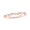 Thumbnail Image 1 of Diamond Milgrain Anniversary Ring 1/20 ct tw 10K Rose Gold