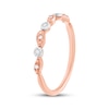 Thumbnail Image 2 of Diamond Milgrain Anniversary Ring 1/20 ct tw 10K Rose Gold