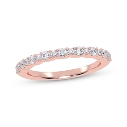 Alternating Size Diamond Anniversary Ring 1/4 ct tw 14K Rose Gold