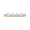 Thumbnail Image 3 of Baguette & Round-Cut Diamond Three-Stone Anniversary Ring 1/3 ct tw 14K Yellow Gold