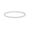 Thumbnail Image 1 of Diamond & Bar Link Flex Bangle Bracelet 1/5 ct tw Sterling Silver 7&quot;