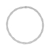 Thumbnail Image 1 of Men's Diamond Mariner & Cuban Curb Link Necklace 1-1/2 ct tw Sterling Silver 22&quot;