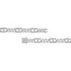 Thumbnail Image 3 of Men's Diamond Mariner & Cuban Curb Link Necklace 1-1/2 ct tw Sterling Silver 22&quot;