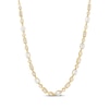 Thumbnail Image 1 of Lab-Grown Diamonds by KAY Oval, Marquise, Baguette & Round-Cut Necklace 1-1/2 ct tw 14K Yellow Gold