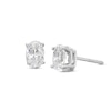 Thumbnail Image 1 of Lab-Grown Diamonds by KAY Oval-Cut Solitaire Stud Earrings 1 ct tw 14K White Gold (F/SI2)