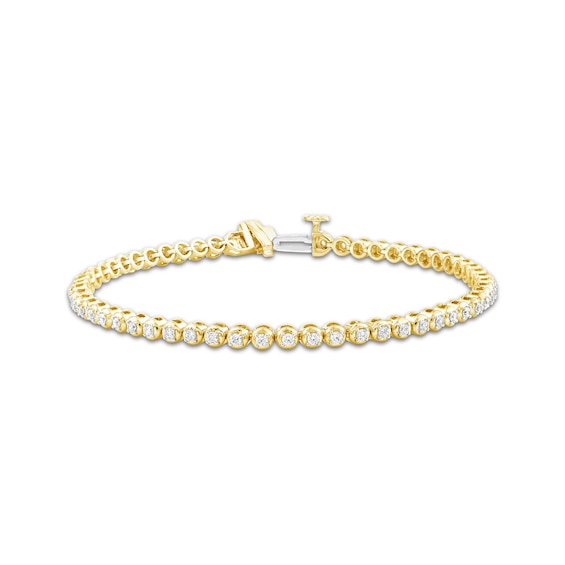 Lab-Created Diamonds by KAY Tennis Bracelet 1 ct tw 14K Yellow Gold 7.25"