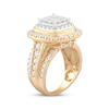 Thumbnail Image 2 of Princess-Cut Multi-Diamond Center Engagement Ring 3 ct tw 10K Yellow Gold