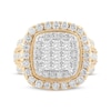 Thumbnail Image 3 of Princess-Cut Multi-Diamond Center Engagement Ring 3 ct tw 10K Yellow Gold