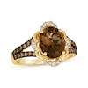 Thumbnail Image 1 of Le Vian Chocolate Quartz Ring 1/2 ct tw Diamonds 14K Honey Gold