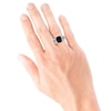 Thumbnail Image 3 of Men's Black Onyx & Diamond Signet Ring 1/10 ct tw Sterling Silver