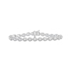 Thumbnail Image 1 of Diamond Teardrop Link Bracelet 1/4 ct tw Sterling Silver 7&quot;