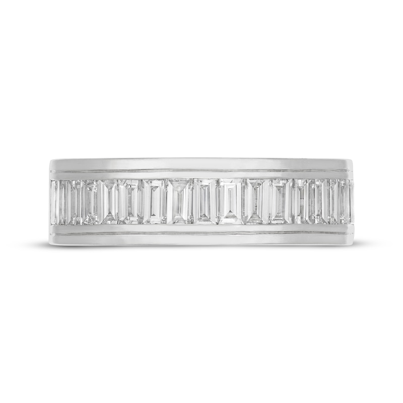 Men's Neil Lane Artistry Baguette-Cut Lab-Created Diamond Wedding Band 1-1/2 ct tw 14K White Gold