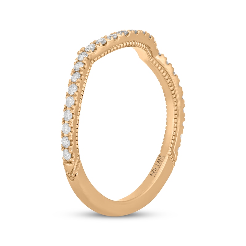 Main Image 9 of Neil Lane Artistry Lab-Grown Diamond Contour Wedding Band 1/4 ct tw 14K Yellow Gold