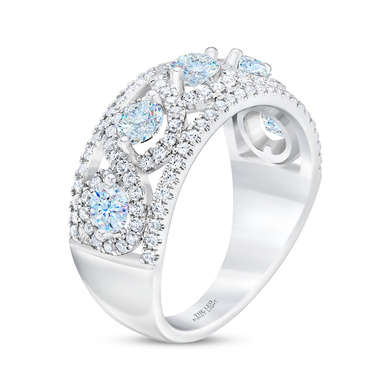 Main Image 2 of THE LEO First Light Round-Cut Diamond Anniversary Band 1-1/2 ct tw 14K White Gold