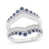Thumbnail Image 0 of Blue Sapphire & Diamond Enhancer Ring 1/5 ct tw 14K White Gold