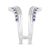 Thumbnail Image 1 of Blue Sapphire & Diamond Enhancer Ring 1/5 ct tw 14K White Gold