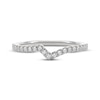 Thumbnail Image 9 of THE LEO Diamond Notched Wedding Band 1/5 ct tw 14K White Gold