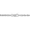 Thumbnail Image 2 of Solid Glitter Rope Chain Necklace 3mm 14K White Gold 18&quot;