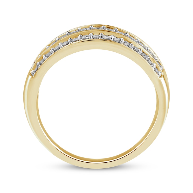 Main Image 3 of Multi-Row Diamond Anniversary Ring 1 ct tw 14K Yellow Gold