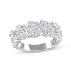 Thumbnail Image 1 of Diamond Curved Ring 1 ct tw 10K White Gold