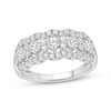 Thumbnail Image 1 of Lab-Grown Diamonds by KAY Scalloped Three-Row Anniversary Ring 1 ct tw 10K White Gold