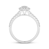 Thumbnail Image 3 of Lab-Grown Diamonds by KAY Oval-Cut Halo Engagement Ring 1 ct tw 14K White Gold