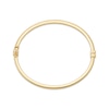 Thumbnail Image 2 of Hollow Polished Square Tube Bangle Bracelet 10K Yellow Gold 7&quot;