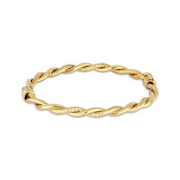 Polished Twist Bangle Bracelet 10K Yellow Gold