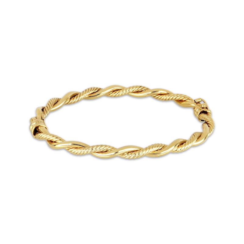 Main Image 1 of Polished Twist Bangle Bracelet 10K Yellow Gold