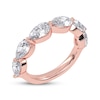 Thumbnail Image 2 of Lab-Grown Diamonds by KAY Pear-Shaped East-West Anniversary Ring 2 ct tw 14K Rose Gold