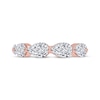 Thumbnail Image 3 of Lab-Grown Diamonds by KAY Pear-Shaped East-West Anniversary Ring 2 ct tw 14K Rose Gold